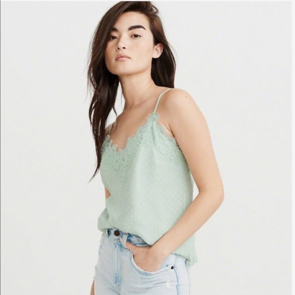 *SOLD* Sage Green Polka Dot Cami